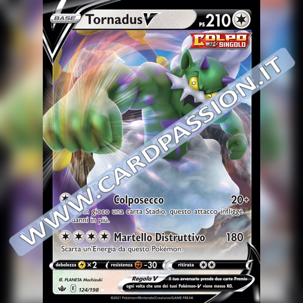 124/198 Tornadus V | Regno Glaciale - Card Passion