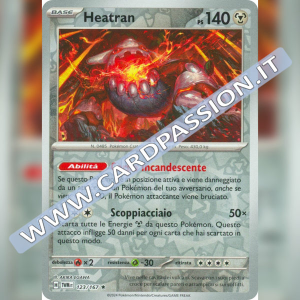 123/167 Heatran Reverse | Crepuscolo Mascherato