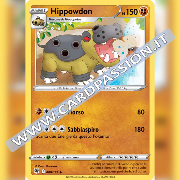 080/189 Hippowdon Non Comune | Lucentezza Siderale - Card Passion