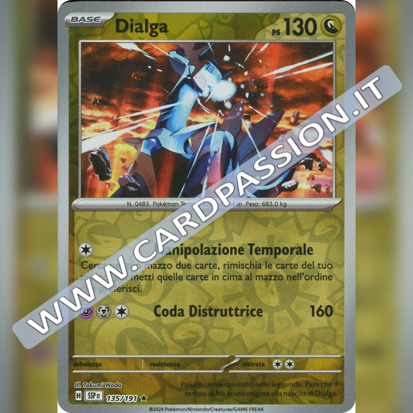135/191 Dialga Reverse | Scintille Folgoranti