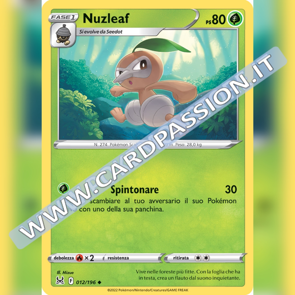 012/196 Nuzleaf | Origine Perduta - Card Passion