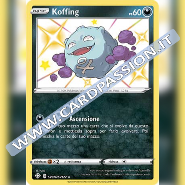 SV076/SV122 Koffing Di Galar Baby Shiny | Destino Splendente - Card Passion
