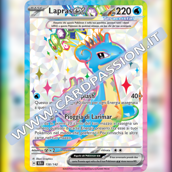 158/142 Lapras ex Teracristal (Full Art) | Corona Astrale