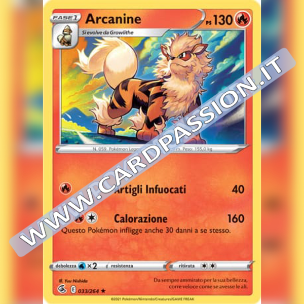 033/264 Arcanine | Colpo Fusione - Card Passion