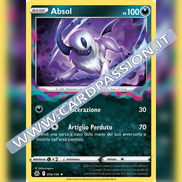 076/159 Absol Holo | Zenit Regale
