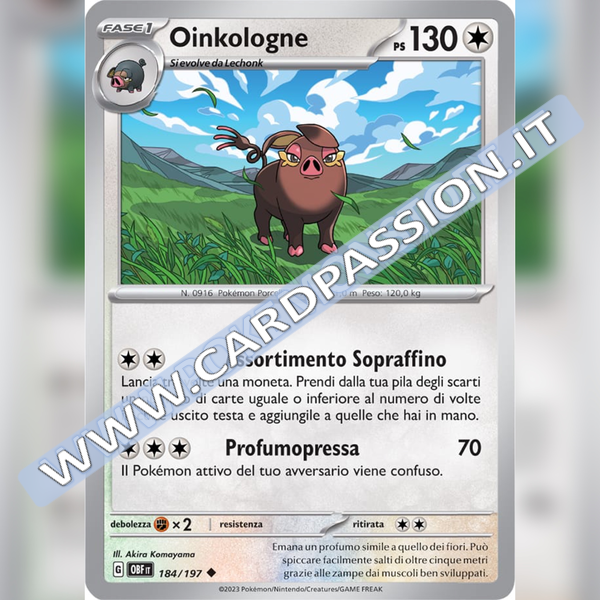 184/197 Oinkologne | Ossidiana Infuocata