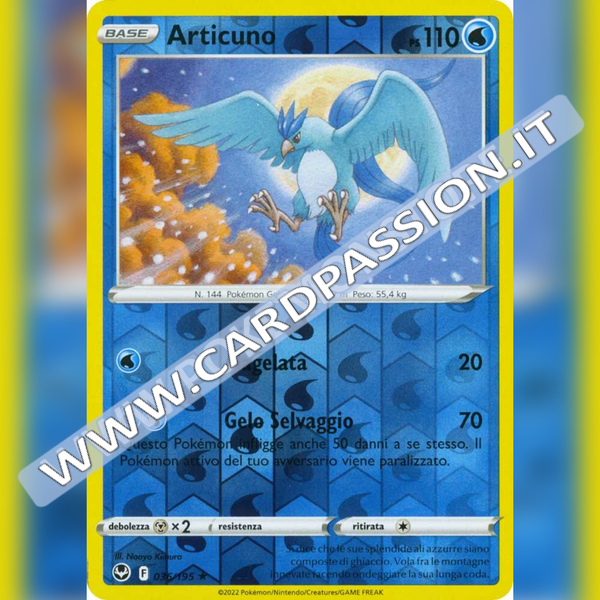 036/195 Articuno Reverse | Tempesta Argentata