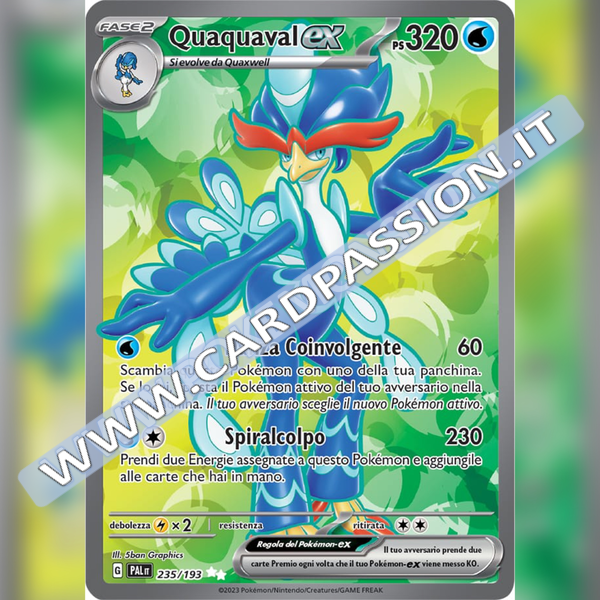 235/193 Quaquaval ex (Full Art) | Evoluzioni a Paldea