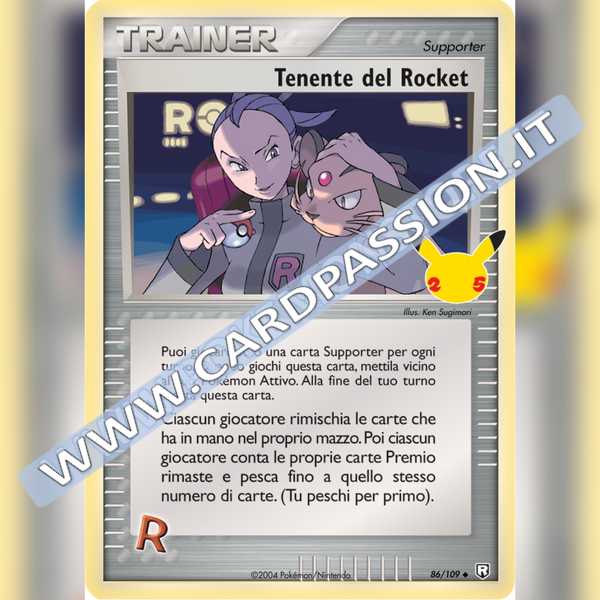 86/109 Tenente del Rocket Holo | Gran Festa - Card Passion
