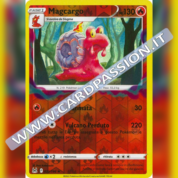 022/196 Magcargo Reverse | Origine Perduta - Card Passion