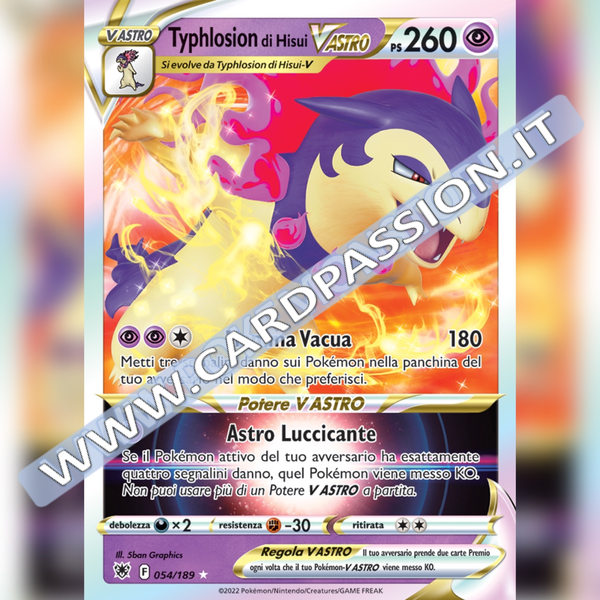 054/189 Typhlosion di Hisui VAstro - Card Passion