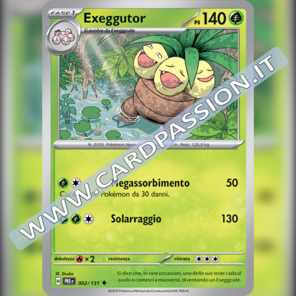002/131 Exeggutor | Evoluzioni Prismatiche