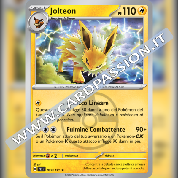 029/131 Jolteon Master Ball Reverse | Evoluzioni Prismatiche