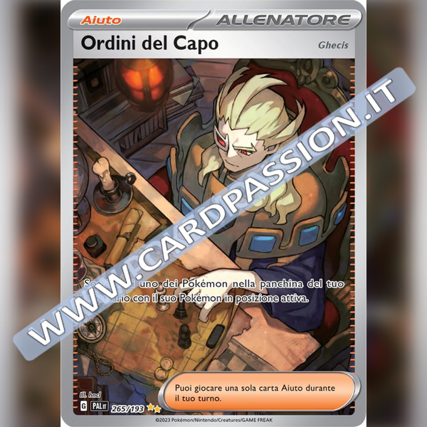 265/193 Ordini del Capo (Ghecis) (Alternative Art) | Evoluzioni a Paldea