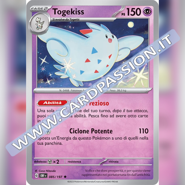 085/197 Togekiss Holo | Ossidiana Infuocata