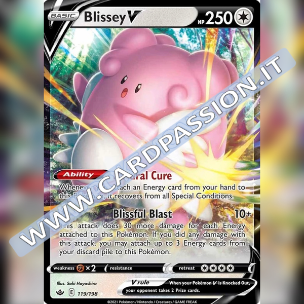 119/198 Blissey V | Chilling Reign - Card Passion