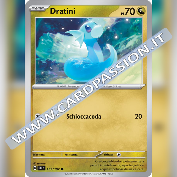 157/197 Dratini | Ossidiana Infuocata