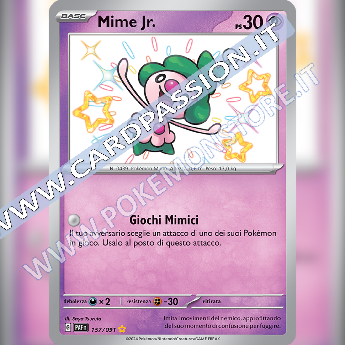 157/091 Mime Jr. Shiny | Destino di Paldea