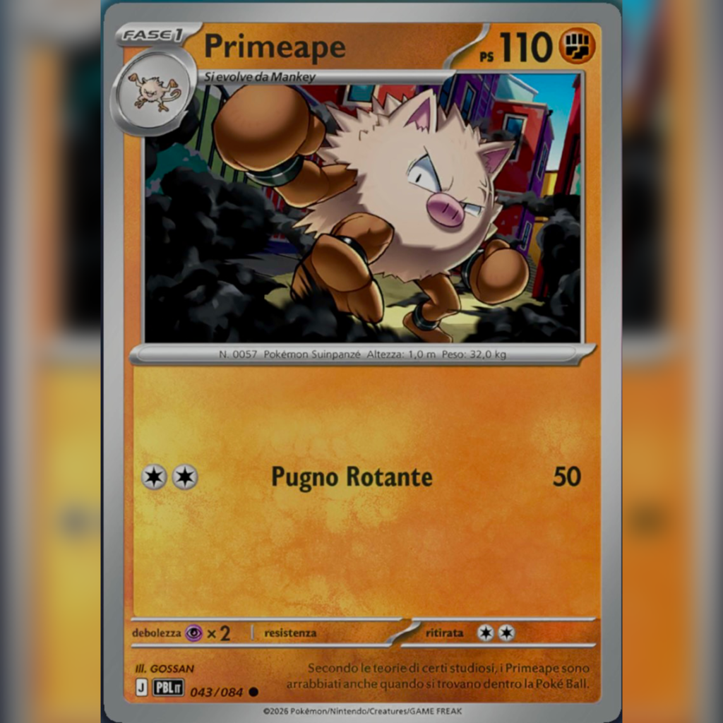 043/084 Primeape Reverse | Buio Pesto