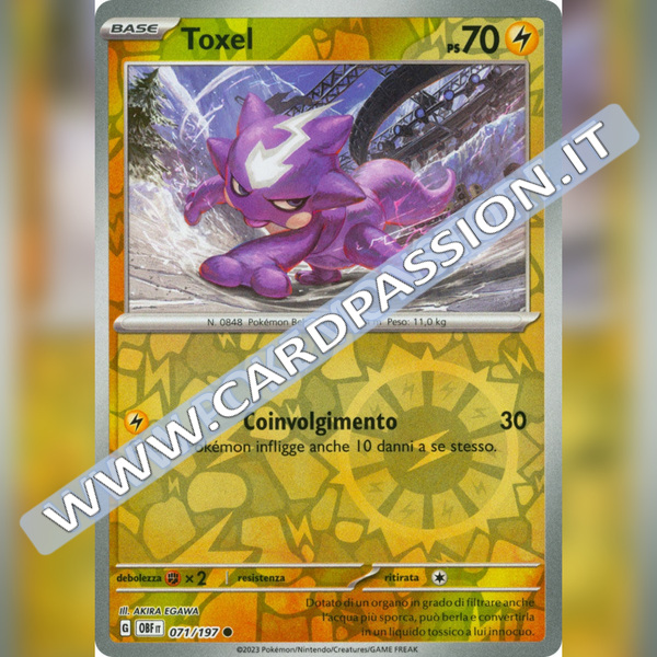 071/197 Toxel Reverse | Ossidiana Infuocata
