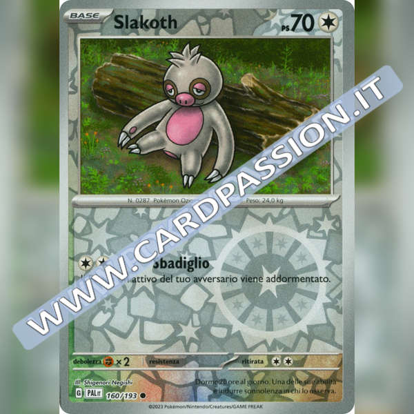 160/193 Slakoth Reverse | Evoluzioni a Paldea