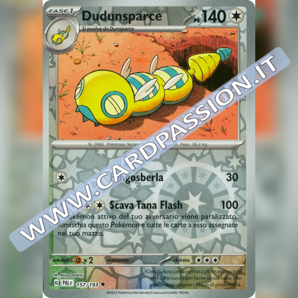 157/193 Dudunsparce Reverse | Evoluzioni a Paldea