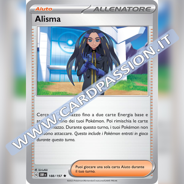 188/197 Alisma Holo | Ossidiana Infuocata