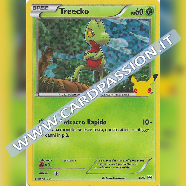 03/25 Treecko Holo | McDonald's 25esimo Anniversario - Card Passion