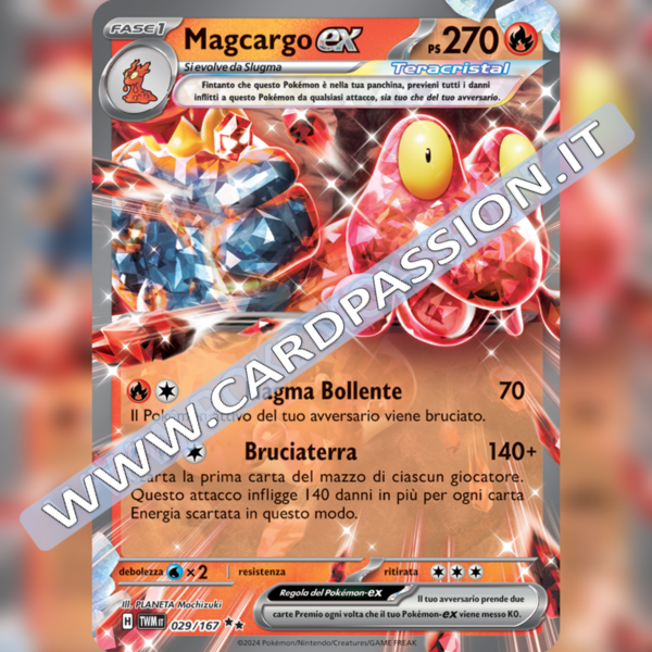 029/167 Magcargo ex | Crepuscolo Mascherato