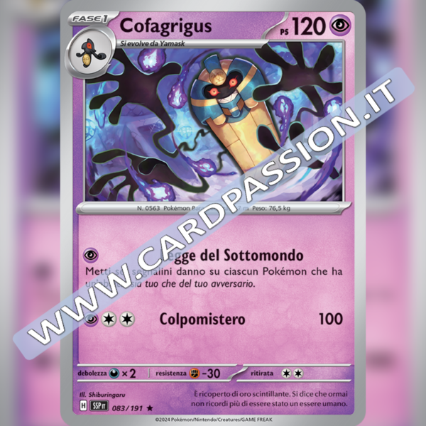 083/191 Cofagrigus Holo | Scintille Folgoranti