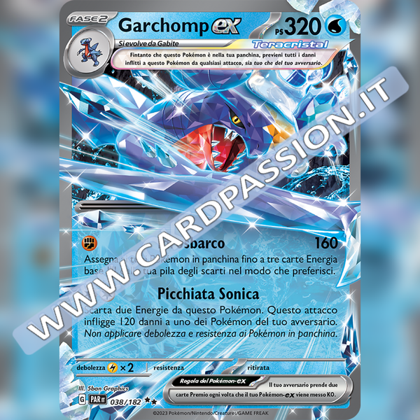 038/182 Garchomp ex Teracristal | Paradosso Temporale