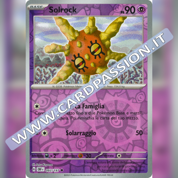 093/197 Solrock Reverse | Ossidiana Infuocata