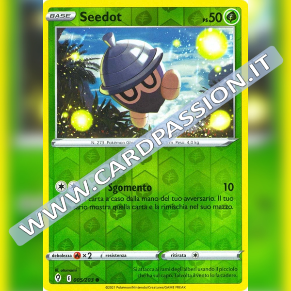 005/203 Seedot Reverse | Evoluzioni Eteree - Card Passion