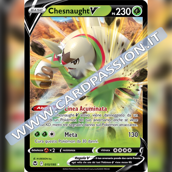 015/195 Chesnaught V | Tempesta Argentata
