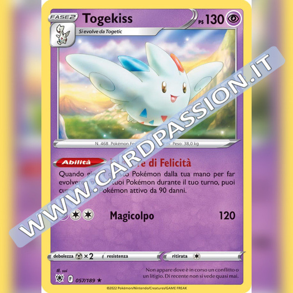 057/189 Togekiss Rara Holo | Lucentezza Siderale - Card Passion