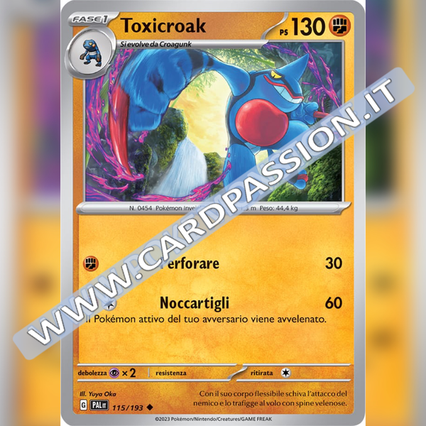 115/193 Toxicroak | Evoluzioni a Paldea