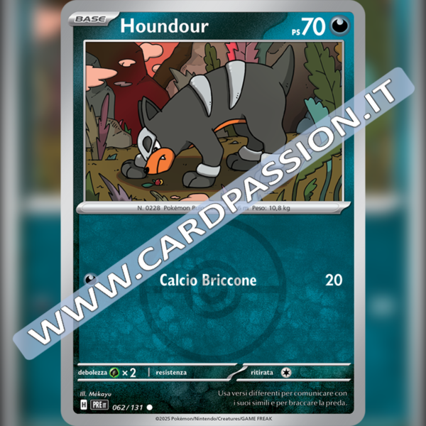 062/131 Houndour Poke Ball Reverse | Evoluzioni Prismatiche