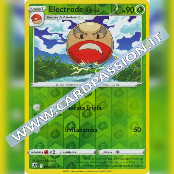 003/189 Electrode di Hisui Non Comune Reverse| Lucentezza Siderale - Card Passion