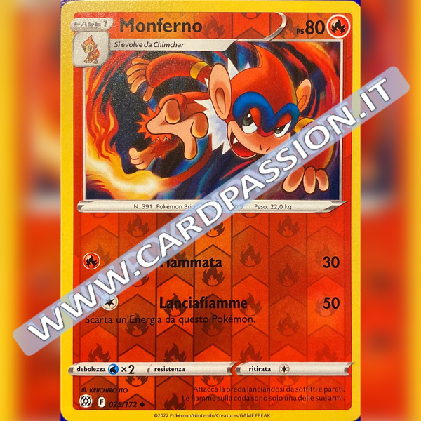 025/172 Monferno Reverse | Astri Lucenti - Card Passion