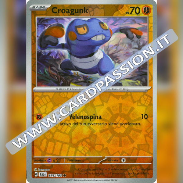 114/193 Croagunk Reverse | Evoluzioni a Paldea