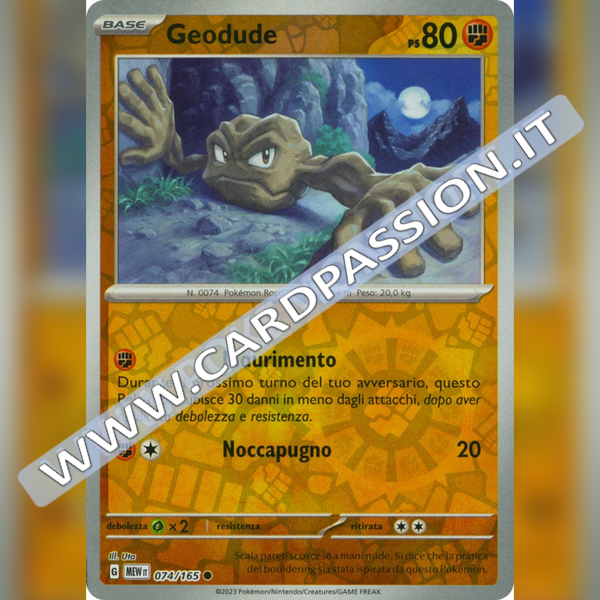 074/165 Geodude Reverse | Scarlatto e Violetto 151
