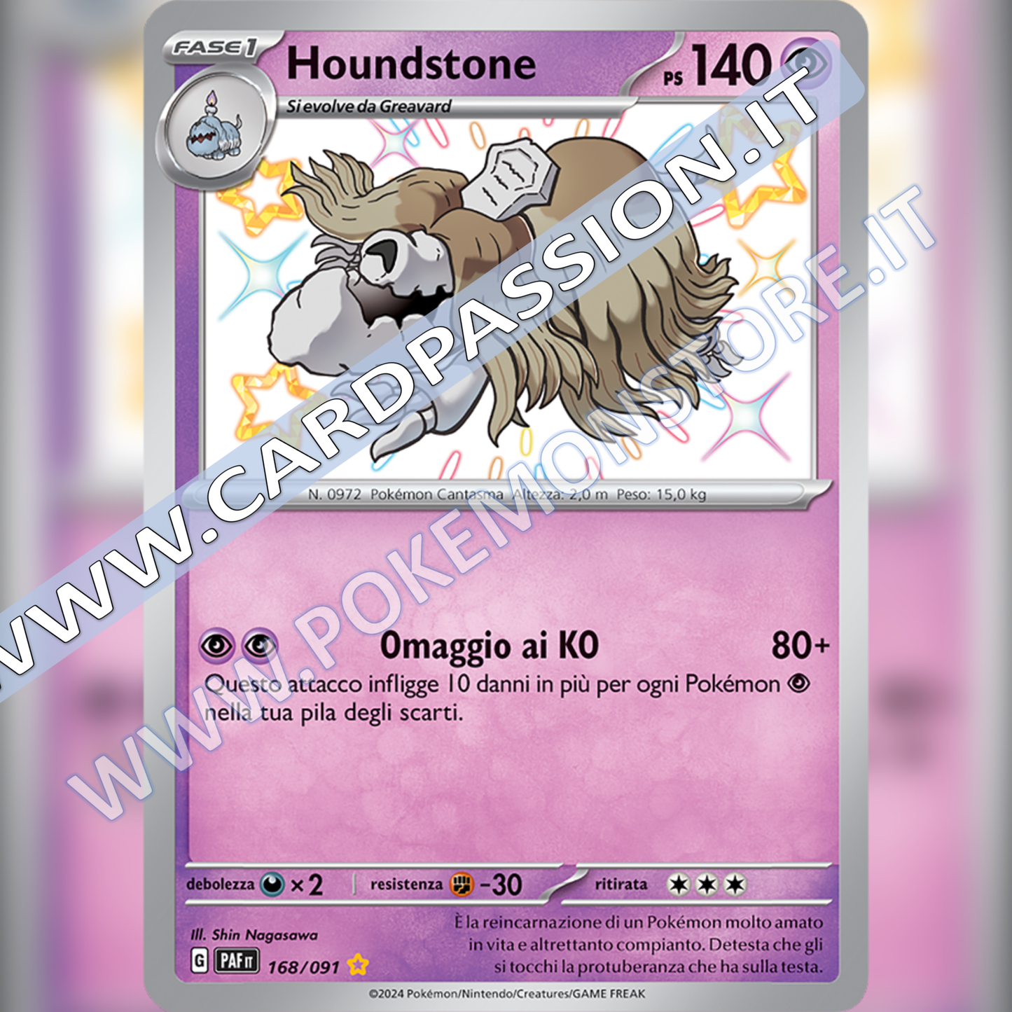 168/091 Houndstone Shiny | Destino di Paldea