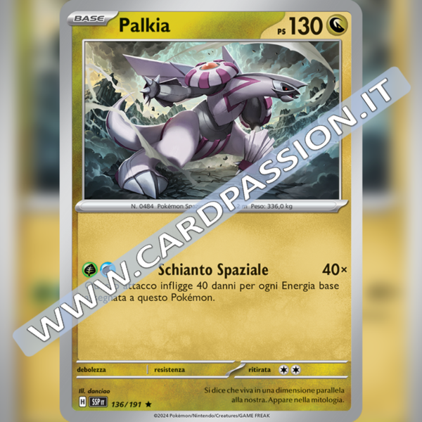 136/191 Palkia Holo | Scintille Folgoranti