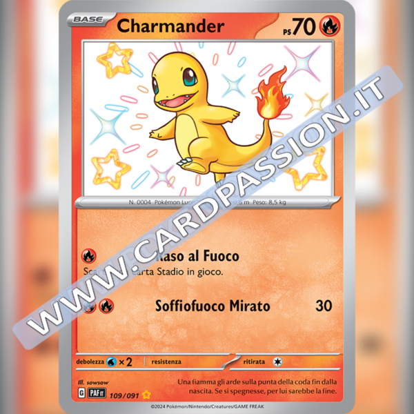 109/091 Charmander Shiny | Destino di Paldea