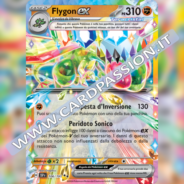106/191 Flygon ex Teracristal | Scintille Folgoranti