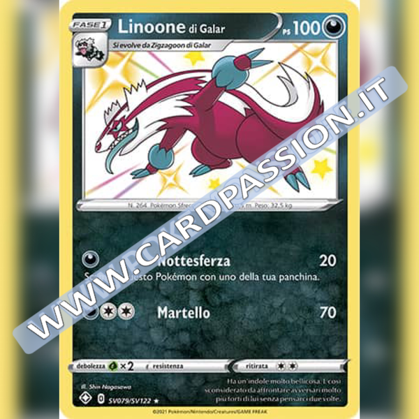 SV079/SV122 Linoone Di Galar Baby Shiny | Destino Splendente - Card Passion