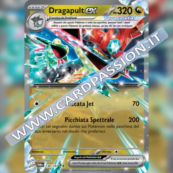 130/167 Dragapult ex Teracristal | Crepuscolo Mascherato