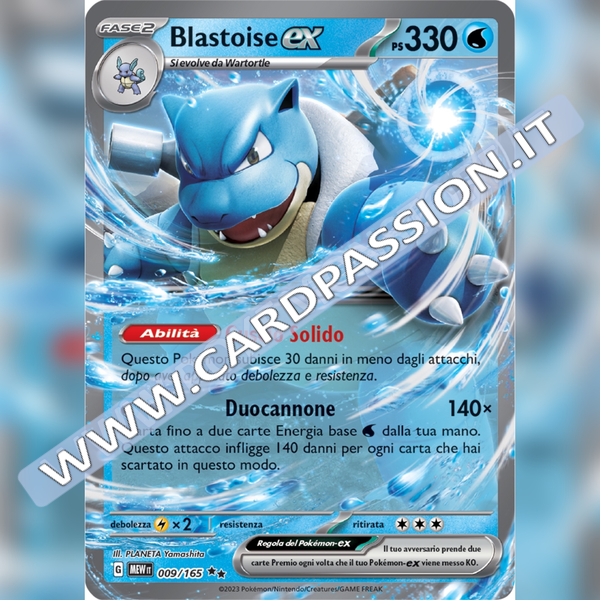 009/165 Blastoise ex | Scarlatto e Violetto 151