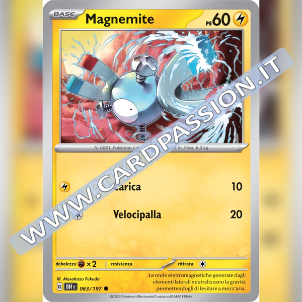 063/197 Magnemite | Ossidiana Infuocata