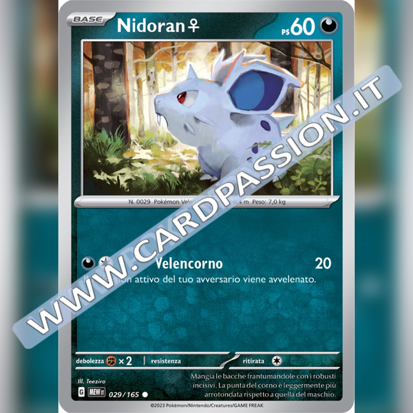 029/165 Nidoran | Scarlatto e Violetto 151